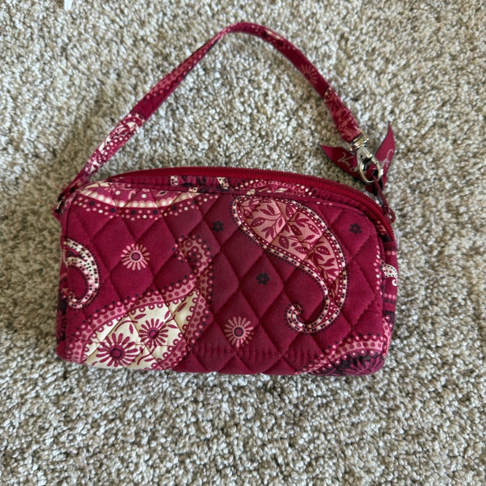 Vera Bradley Pink Quilted Clutch Wristlet